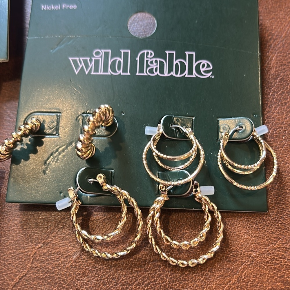 Wild Fable Gold Earring Collection bundle - Picture 3 of 5